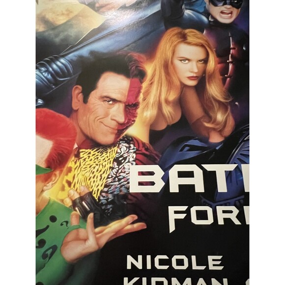 Vtg 1995 Batman Forever Original Movie Poster Art 23 x 35 DC Comics Val Kilmer - Picture 2 of 16